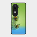 Krishna Mor Pankh Aesthetic Phone Cover For Iqoo Z9S 5G