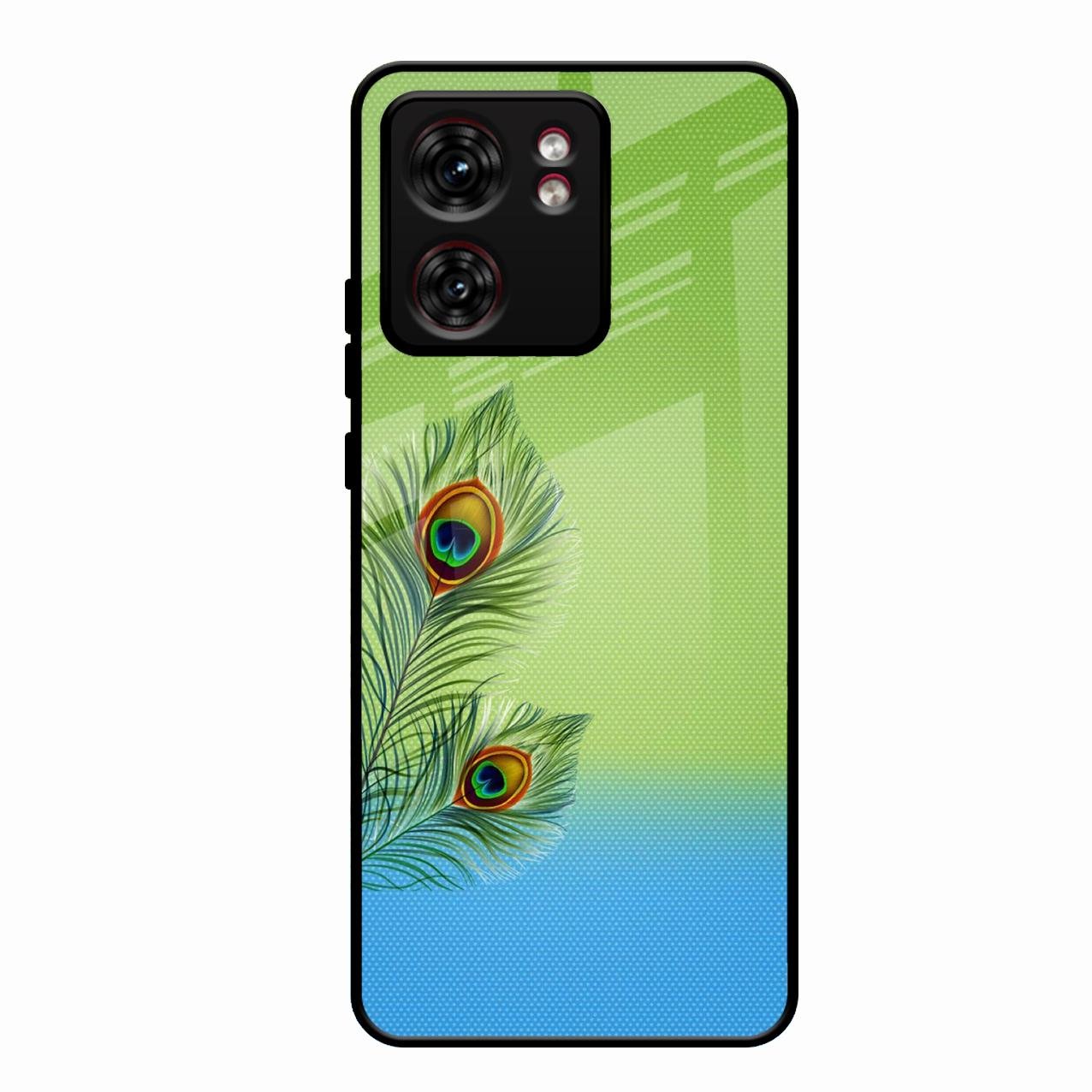 Krishna Mor Pankh Aesthetic Phone Cover For Motorola