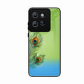 Krishna Mor Pankh Aesthetic Phone Cover For Motorola Edge 50