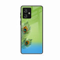 Krishna Mor Pankh Aesthetic Phone Cover For Motorola G54 5G