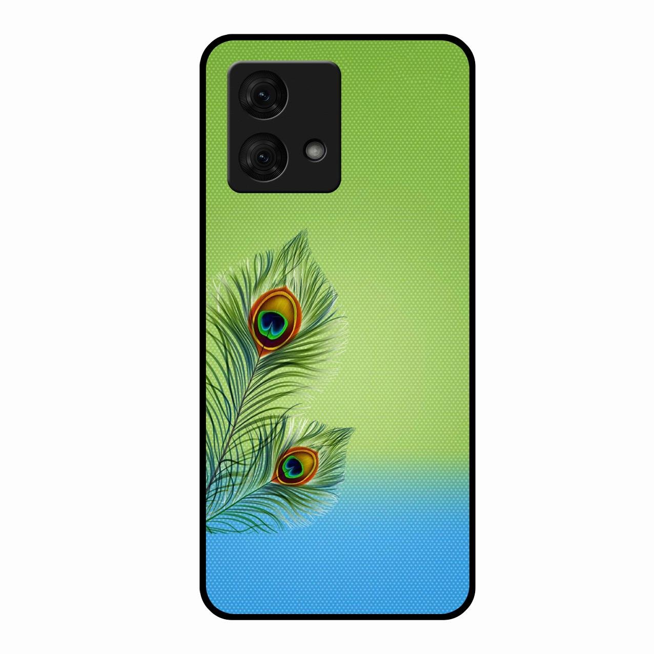 Krishna Mor Pankh Aesthetic Phone Cover For Motorola g84 5G