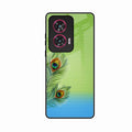 Krishna Mor Pankh Aesthetic Phone Cover For Motorola G96 5G