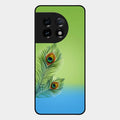 Krishna Mor Pankh Aesthetic Phone Cover For Oneplus 11 5G