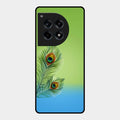 Krishna Mor Pankh Aesthetic Phone Cover For Oneplus 12R 5G