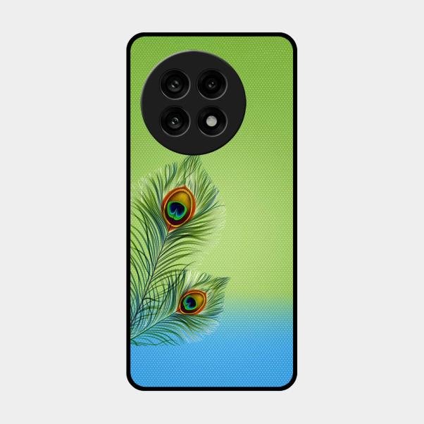 Krishna Mor Pankh Aesthetic Phone Cover For OnePlus