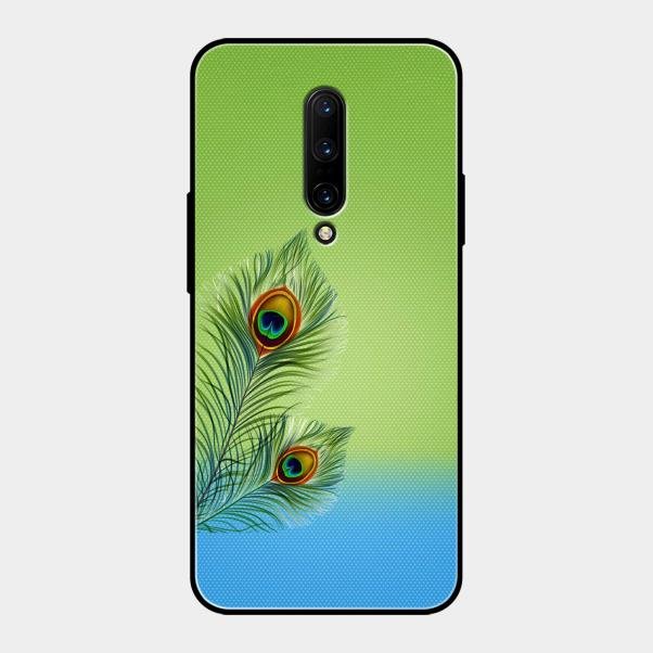 Krishna Mor Pankh Aesthetic Phone Cover For OnePlus