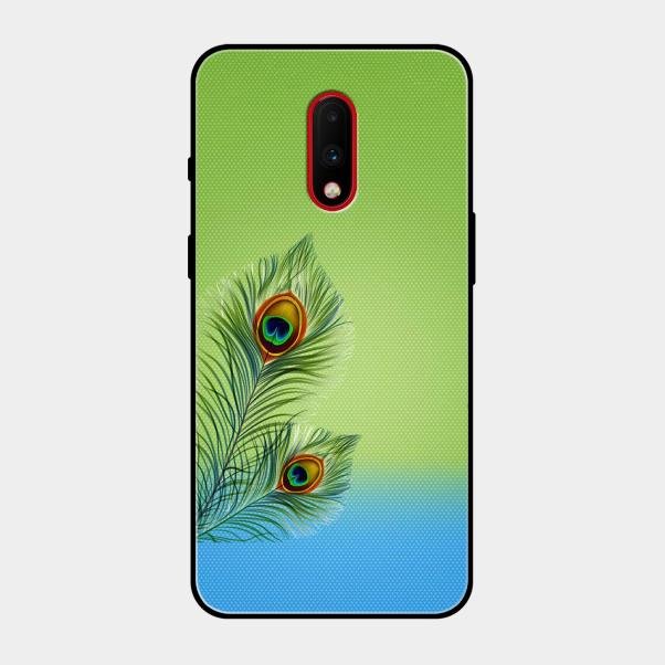 Krishna Mor Pankh Aesthetic Phone Cover For Oneplus 7