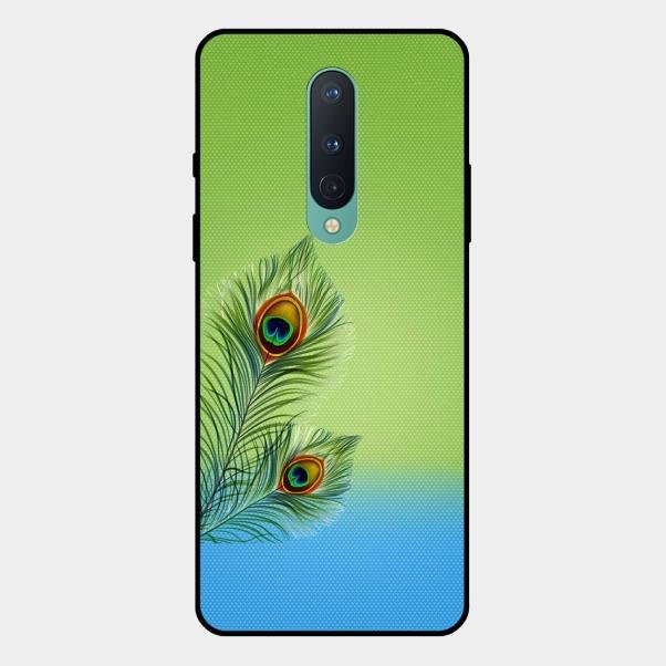 Krishna Mor Pankh Aesthetic Phone Cover For Oneplus 8
