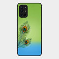 Krishna Mor Pankh Aesthetic Phone Cover For Oneplus 9R 5G