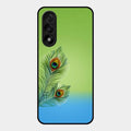 Krishna Mor Pankh Aesthetic Phone Cover For Oneplus Nord 5 5G