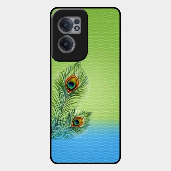 Krishna Mor Pankh Aesthetic Phone Cover For Oneplus Nord Ce 2 5G