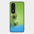Krishna Mor Pankh Aesthetic Phone Cover For Oneplus Nord Ce 4 5G