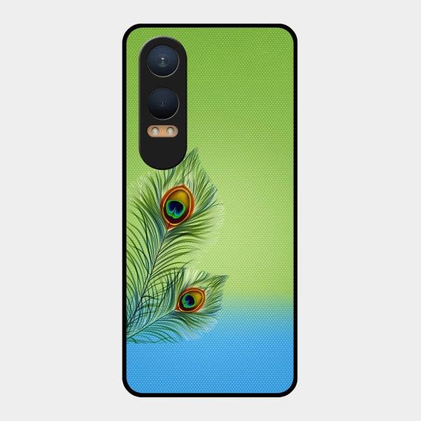 Krishna Mor Pankh Aesthetic Phone Cover For Oneplus Nord Ce 4 Lite 5G
