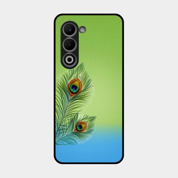 Krishna Mor Pankh Aesthetic Phone Cover For Oppo A5 5G