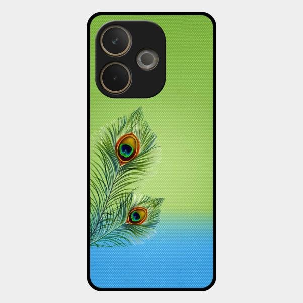Krishna Mor Pankh Aesthetic Phone Cover For Oppo