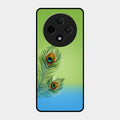 Krishna Mor Pankh Aesthetic Phone Cover For Oppo F27 Pro Plus 5G