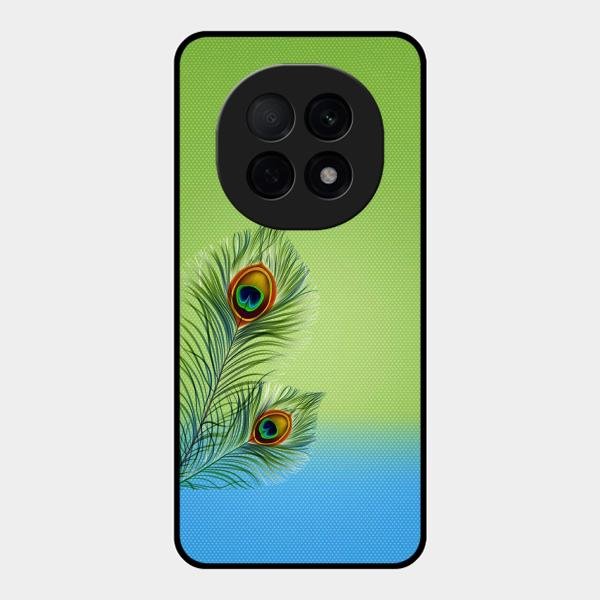 Krishna Mor Pankh Aesthetic Phone Cover For Oppo F29 Pro 5G