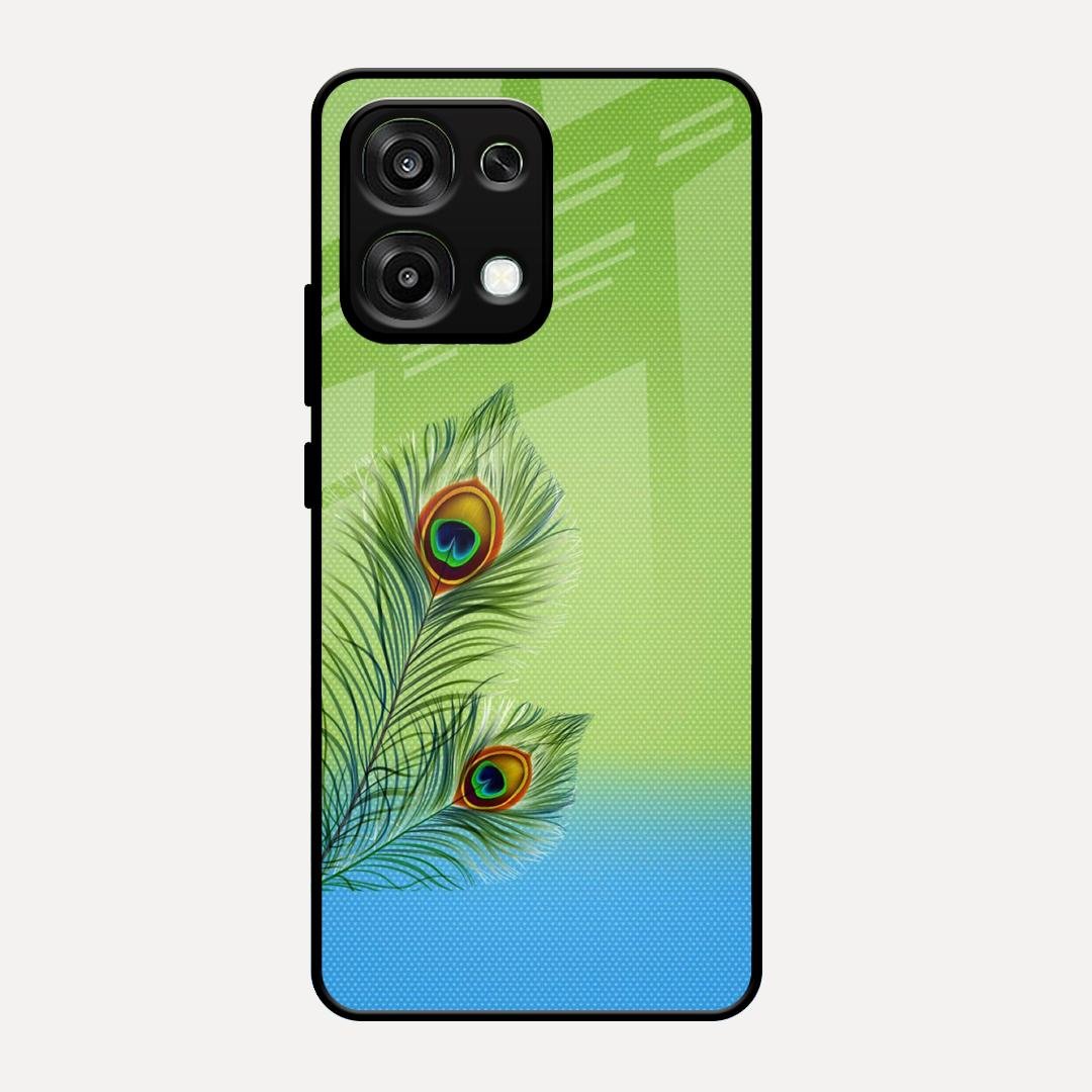 Krishna Mor Pankh Aesthetic Phone Cover For Oppo F31 5G