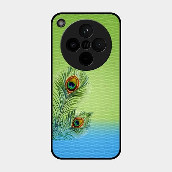 Krishna Mor Pankh Aesthetic Phone Cover For Oppo