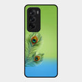 Krishna Mor Pankh Aesthetic Phone Cover For Oppo Reno 12 5G
