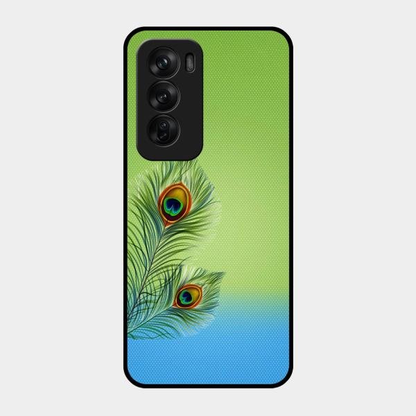 Krishna Mor Pankh Aesthetic Phone Cover For Oppo