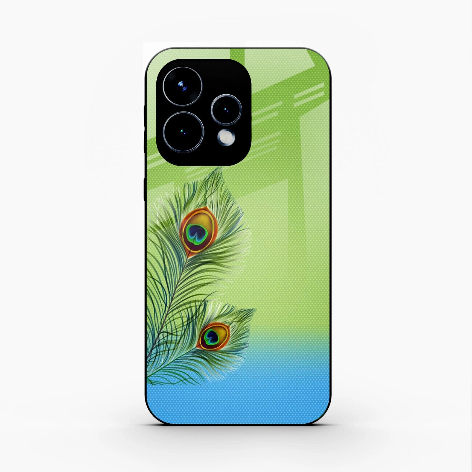 Krishna Mor Pankh Aesthetic Phone Cover For Oppo Reno 15 5G