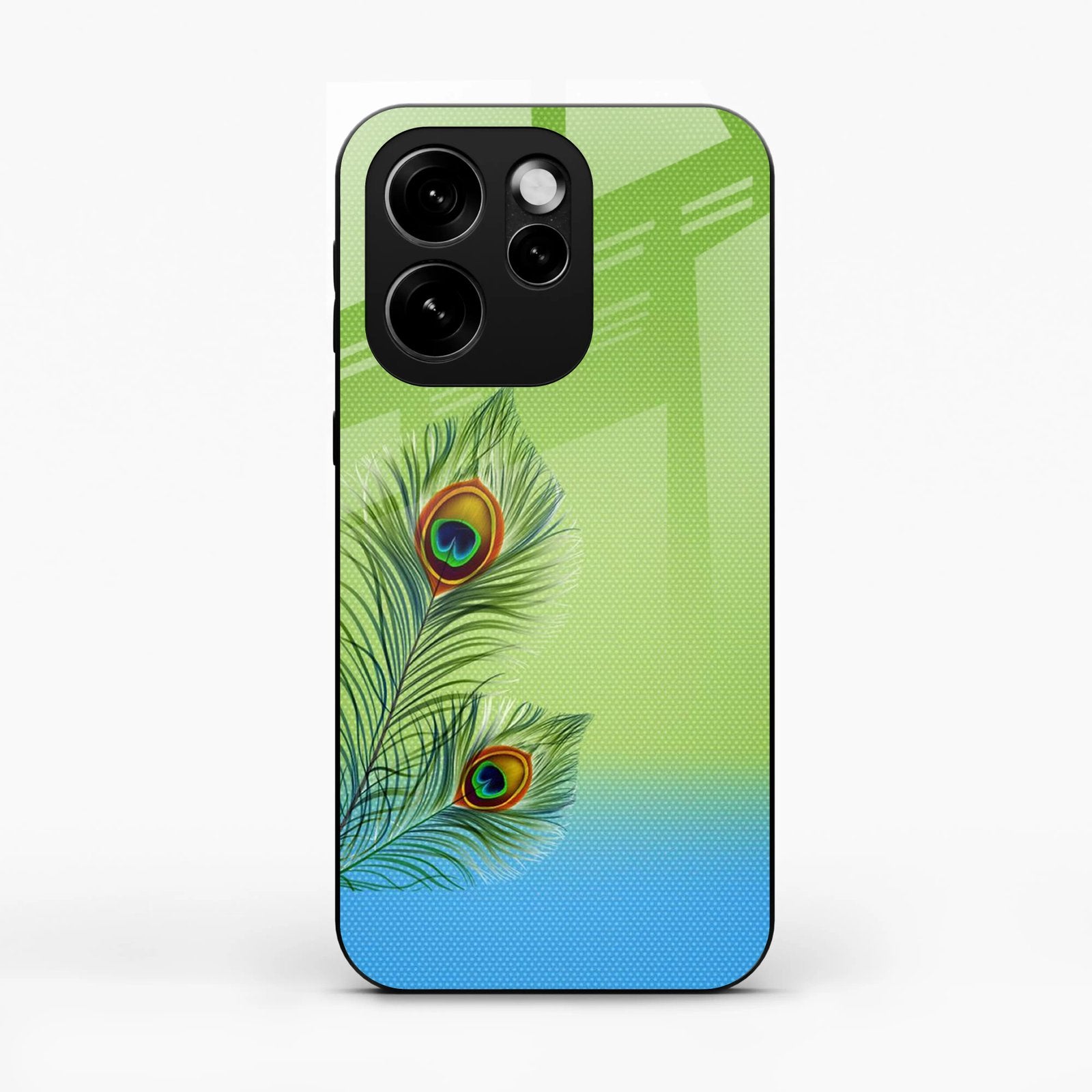 Krishna Mor Pankh Aesthetic Phone Cover For Oppo