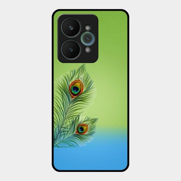 Krishna Mor Pankh Aesthetic Phone Cover For Realme