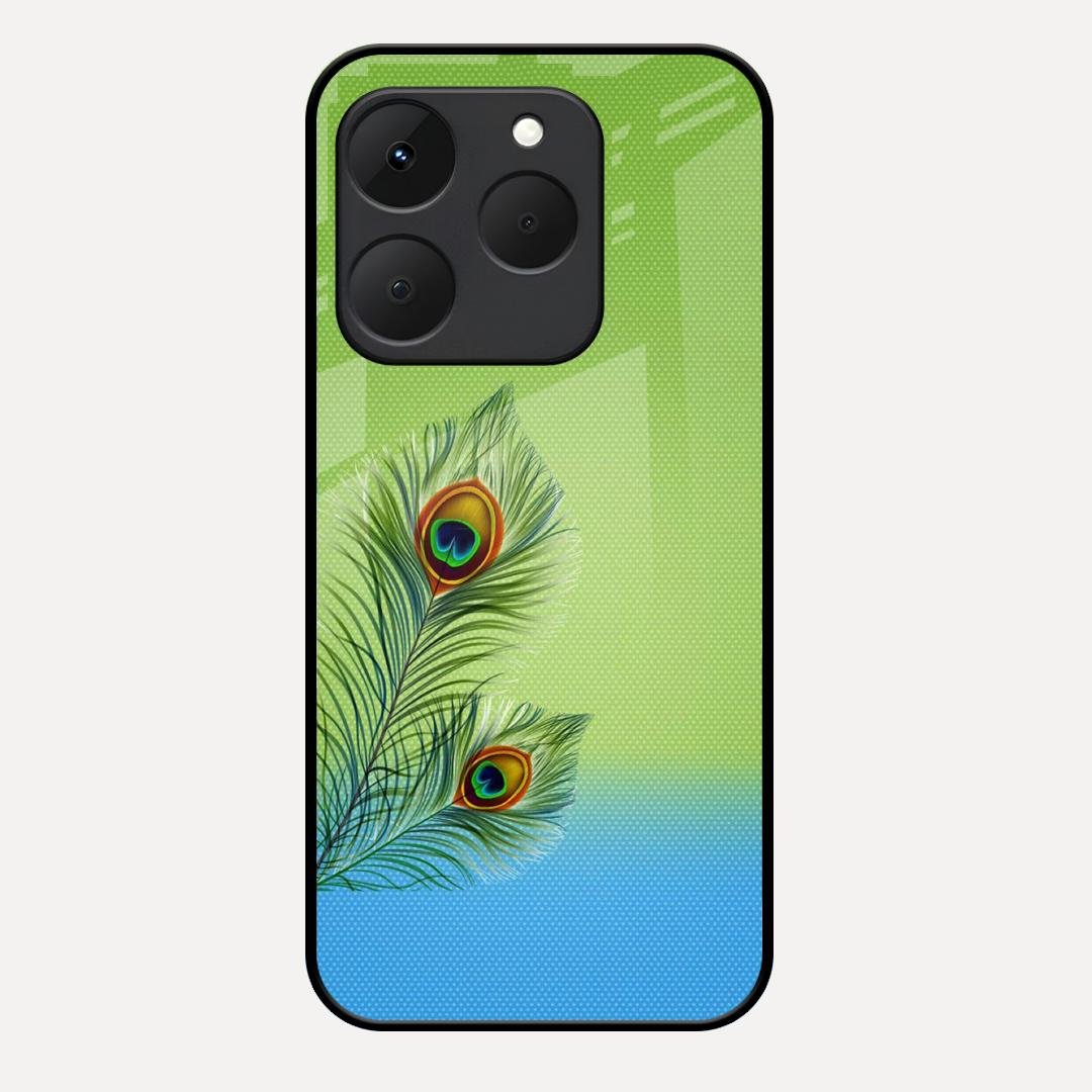 Krishna Mor Pankh Aesthetic Phone Cover For Realme 15T 5G