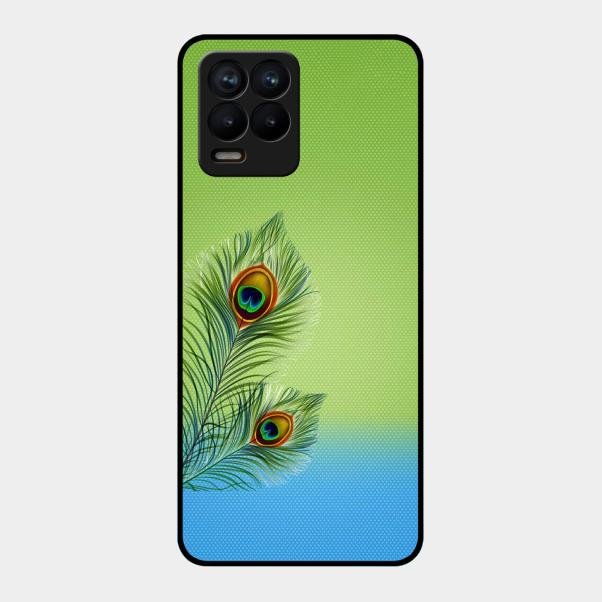 Krishna Mor Pankh Aesthetic Phone Cover For Realme 8 Pro