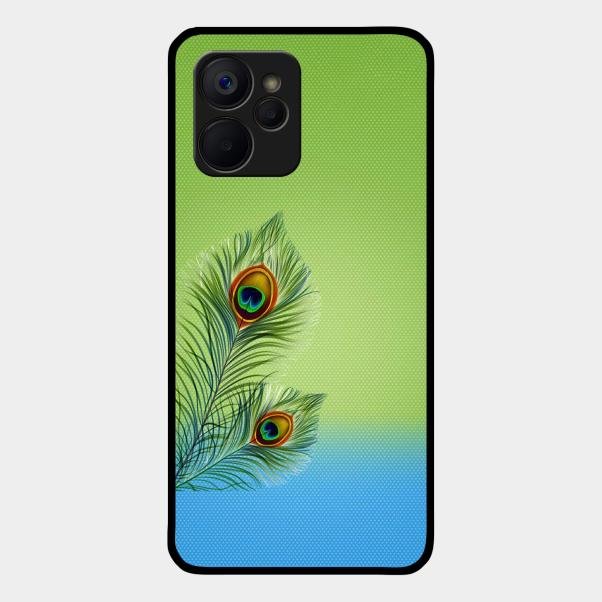 Krishna Mor Pankh Aesthetic Phone Cover For Realme