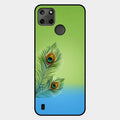 Krishna Mor Pankh Aesthetic Phone Cover For Realme C21Y