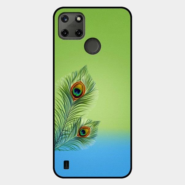 Krishna Mor Pankh Aesthetic Phone Cover For Realme C25Y