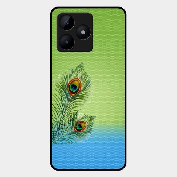 Krishna Mor Pankh Aesthetic Phone Cover For Realme