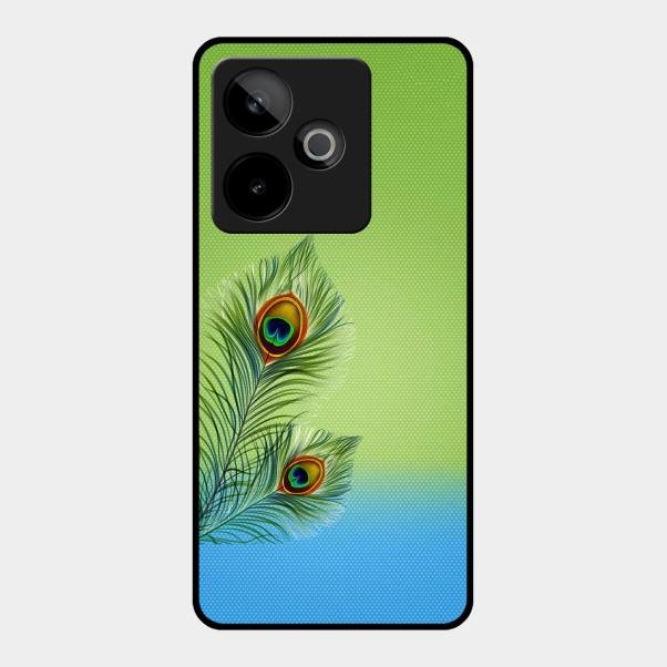 Krishna Mor Pankh Aesthetic Phone Cover For Realme Gt 7 5G