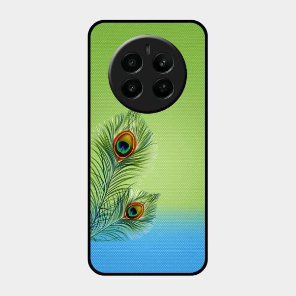 Krishna Mor Pankh Aesthetic Phone Cover For Realme