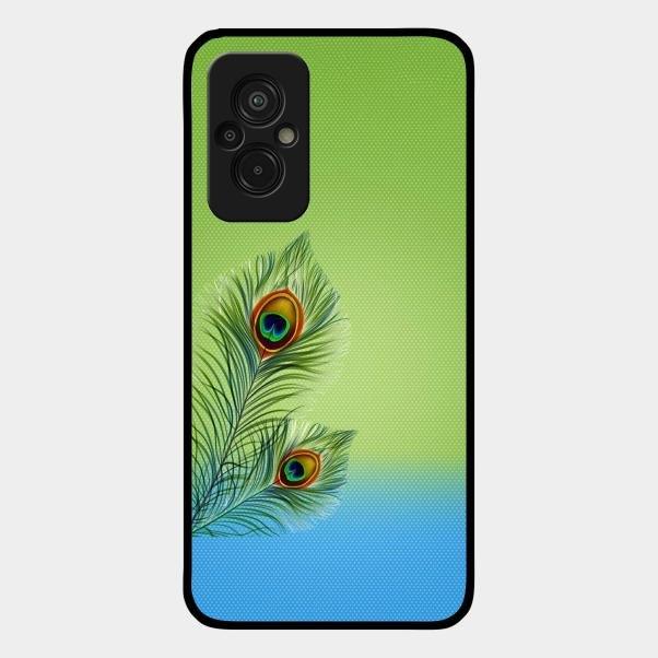 Krishna Mor Pankh Aesthetic Phone Cover For Redmi