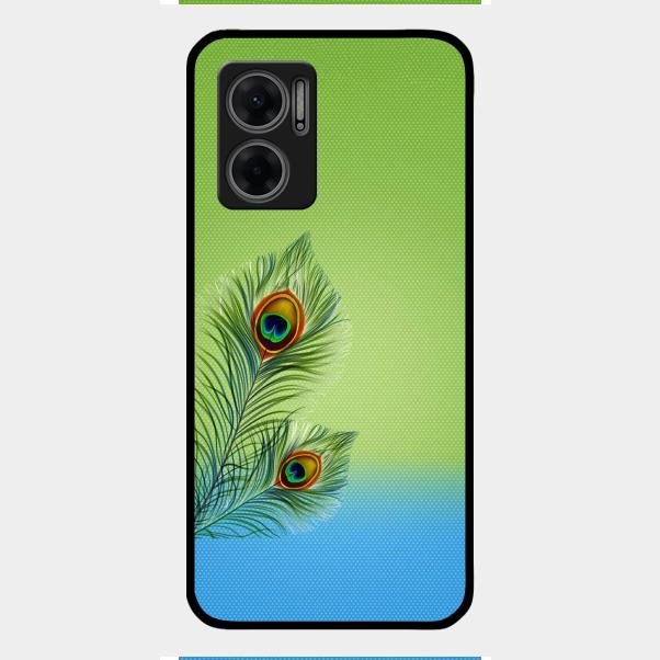Krishna Mor Pankh Aesthetic Phone Cover For Redmi 11 Prime 5G