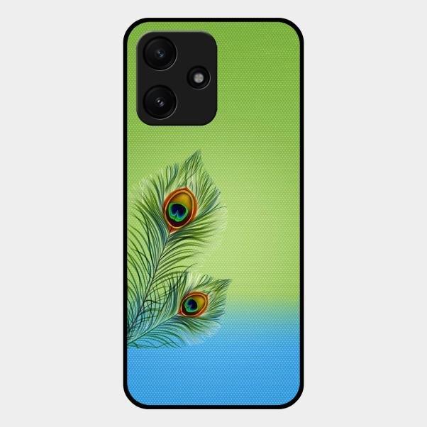 Krishna Mor Pankh Aesthetic Phone Cover For Redmi