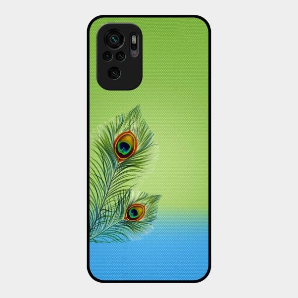 Krishna Mor Pankh Aesthetic Phone Cover For Redmi Note 10