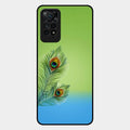 Krishna Mor Pankh Aesthetic Phone Cover For Redmi Note 11 Pro Plus 5G