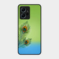 Krishna Mor Pankh Aesthetic Phone Cover For Redmi Note 12 4G