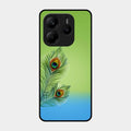 Krishna Mor Pankh Aesthetic Phone Cover For Redmi Note 14 5G