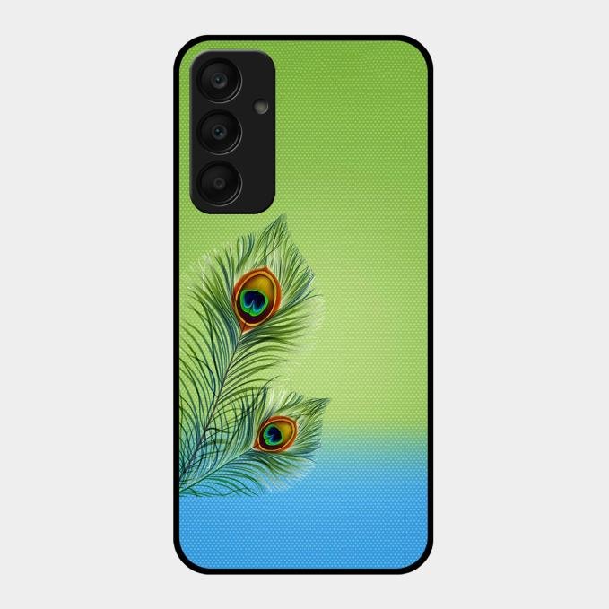 Krishna Mor Pankh Aesthetic Phone Cover For Samsung Galaxy A25 5G