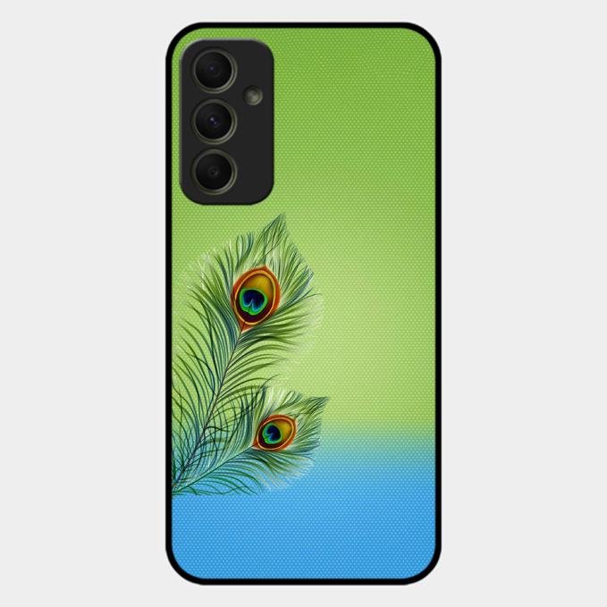 Krishna Mor Pankh Aesthetic Phone Cover For Samsung Galaxy A34 5G