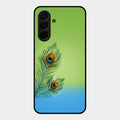 Krishna Mor Pankh Aesthetic Phone Cover For Samsung Galaxy A36 5G