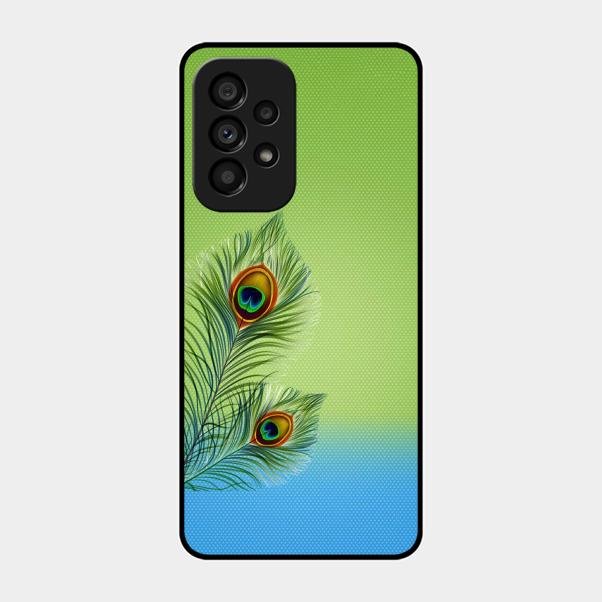 Krishna Mor Pankh Aesthetic Phone Cover For Samsung Galaxy A53 5G