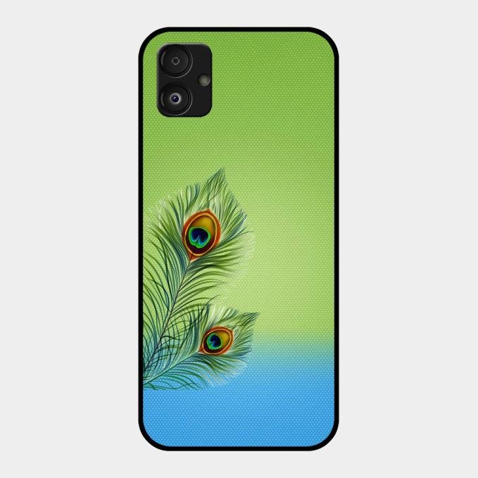 Krishna Mor Pankh Aesthetic Phone Cover For Samsung Galaxy F14 5G