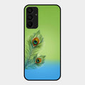 Krishna Mor Pankh Aesthetic Phone Cover For Samsung Galaxy F15 5G