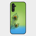 Krishna Mor Pankh Aesthetic Phone Cover For Samsung Galaxy F34 5G